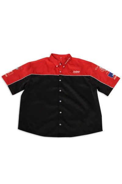 DS075 custom-made short-sleeved team shirts, cotton-loaded workwear, team shirt garment factory detail view-10
